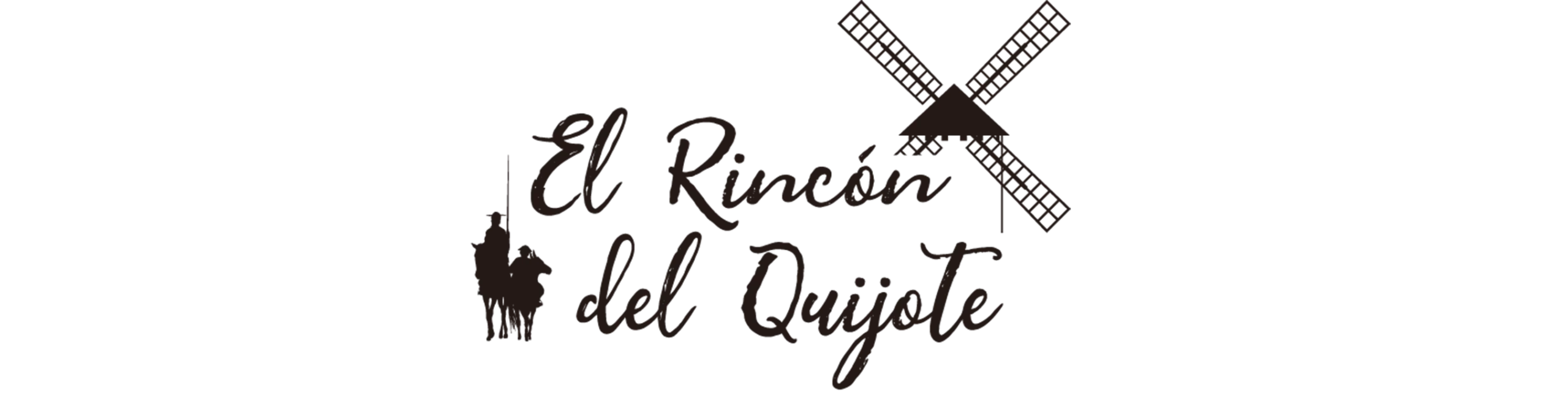 logotipo oscuro del restaurante hostal el rincon del quijote